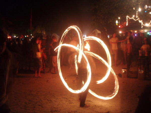 fire dancers!