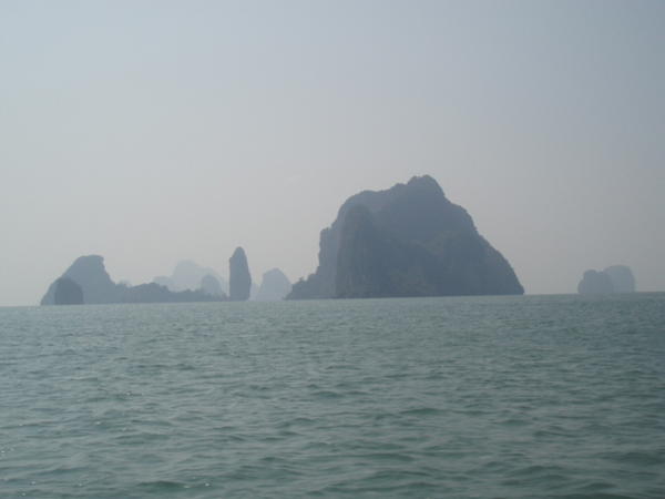 On our boat ride to James Bond island