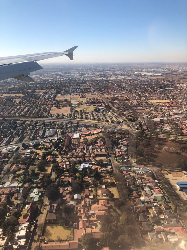 Arriving in Johannesburg