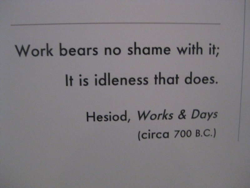 A Quote from Hesiod - 700 B.C.