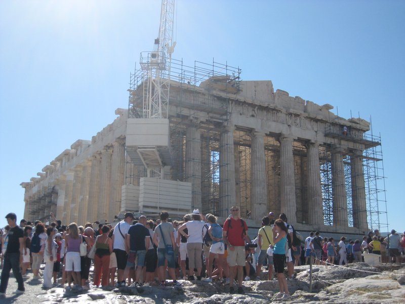 First view of the Parthenon