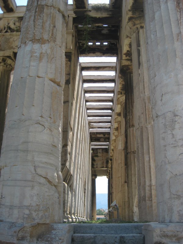 Looking Down Between the Columns