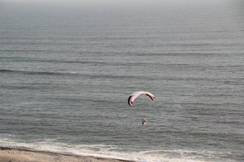 We booked paragliding but not enough wind, unless you make your own like this guy.