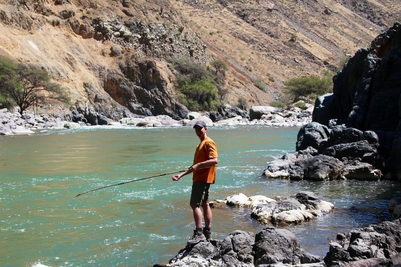 Glen catching dinner in canyon