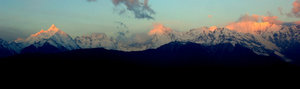 Sunrise on Kawa Karpo and Meili Snow Mountian