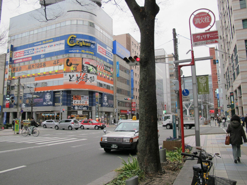 Typical street of Fukuoka