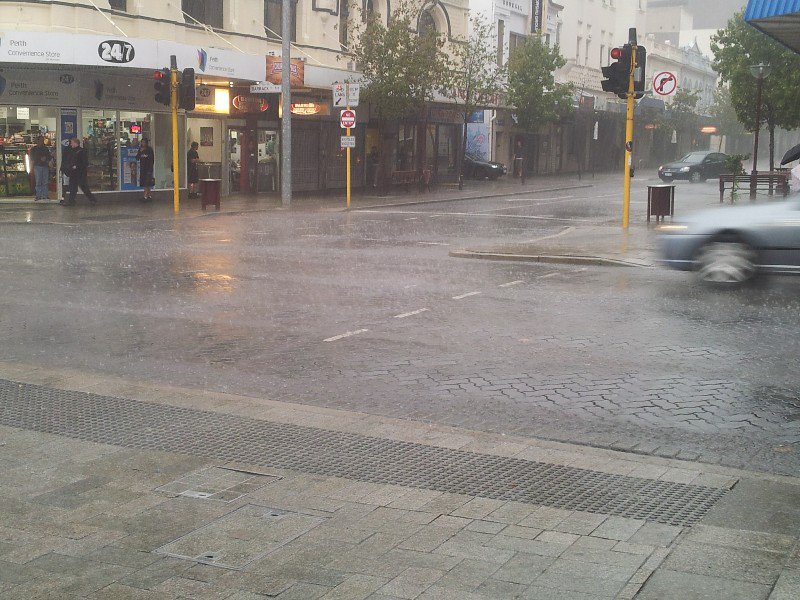Rain in Perth