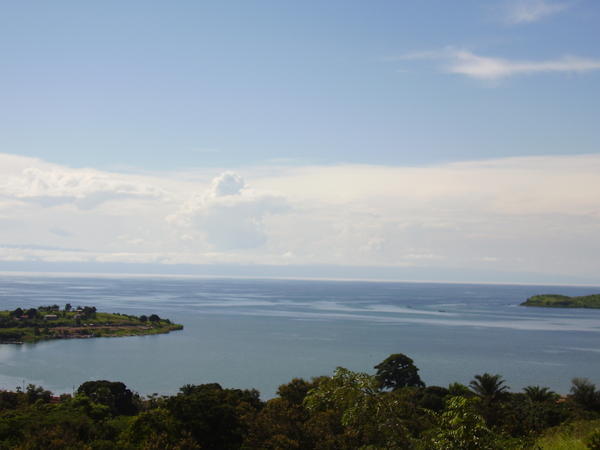 Bahati's view from above the orphanage of Lake Tanganyika