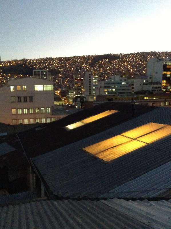 View from hostel in La Paz