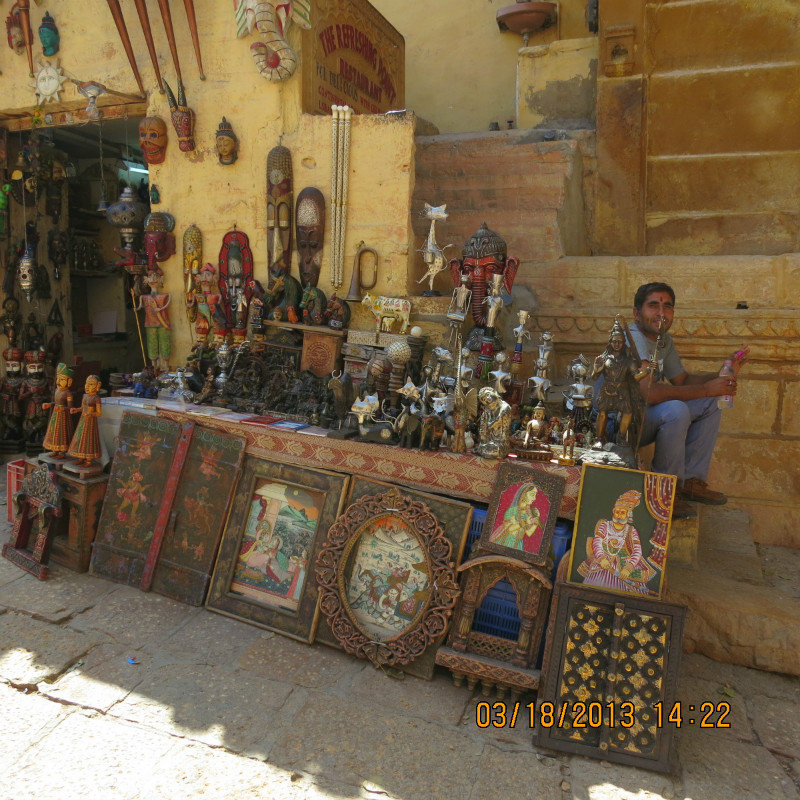 shop in fort-the only smiling face we saw