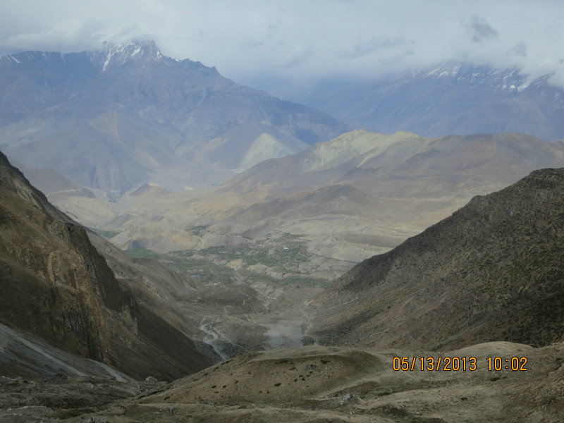 view towards muktinath