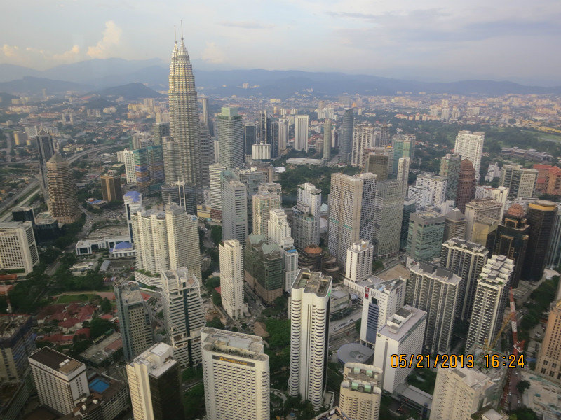 view from kl tower