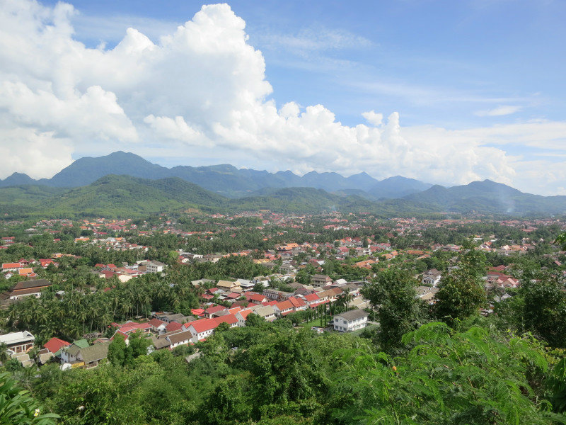 view from Mount Phou Si