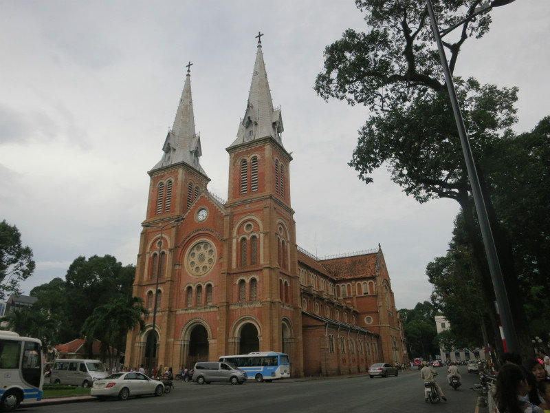 notre dame cathedral in HCMC
