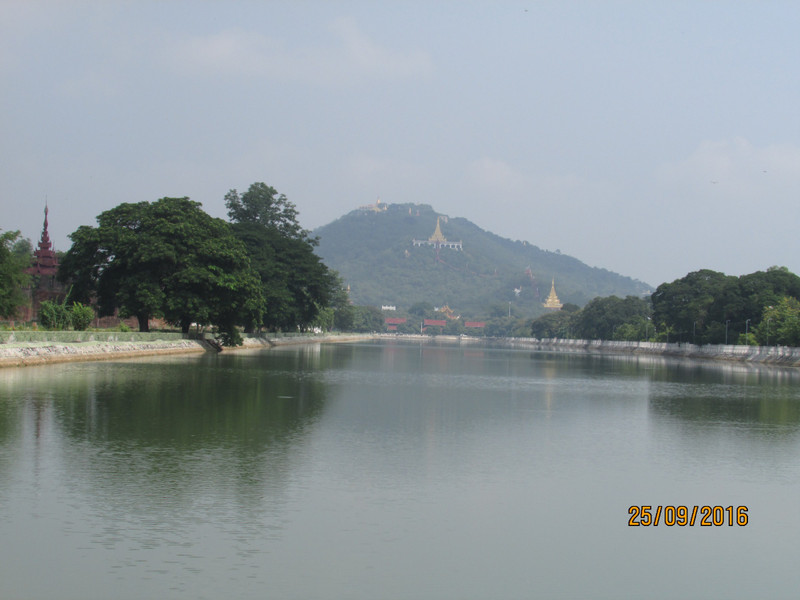 Moate with Mandalay Hill