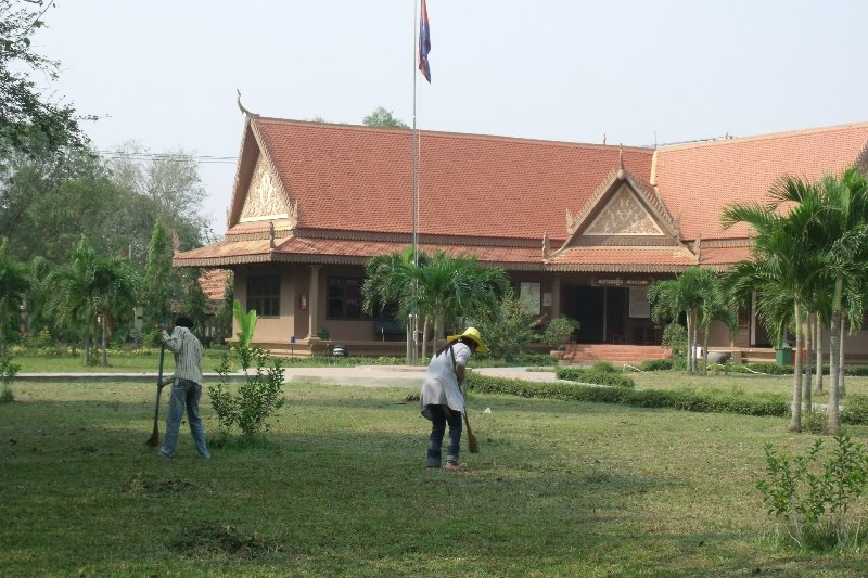 A small museum at the Killing Fields