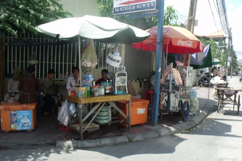 A typical road side stall
