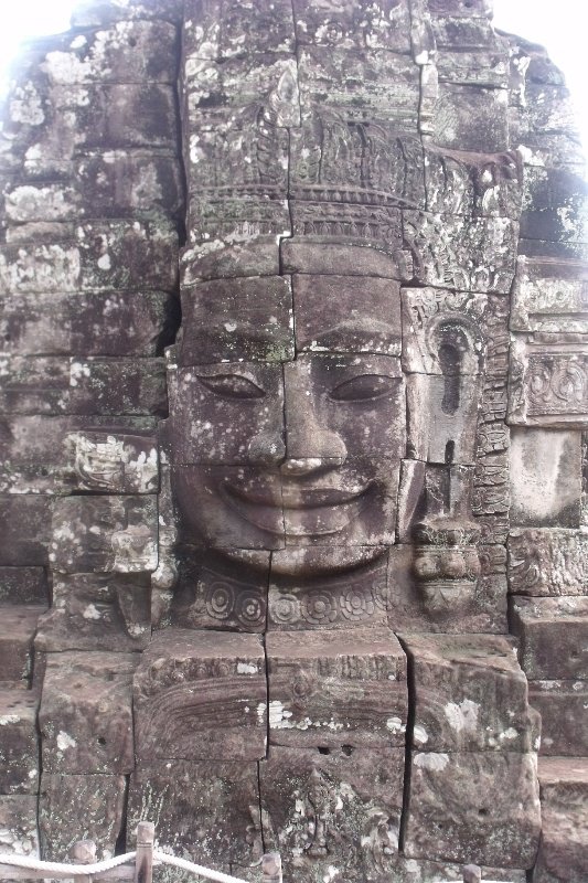 One of the 216 faces at Bayon Temple