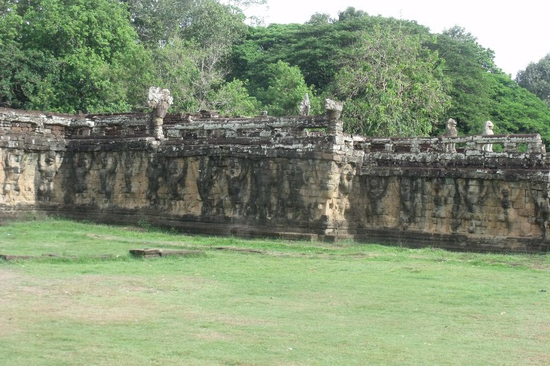 Remaining walls of Angkor Thom