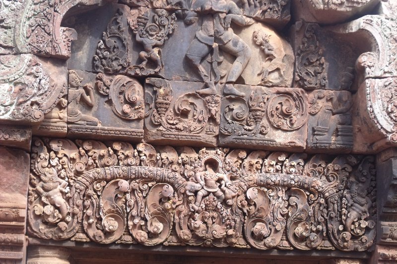 Carvings at Banteay Srei Temple