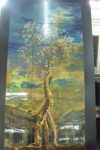 A lacquered painting