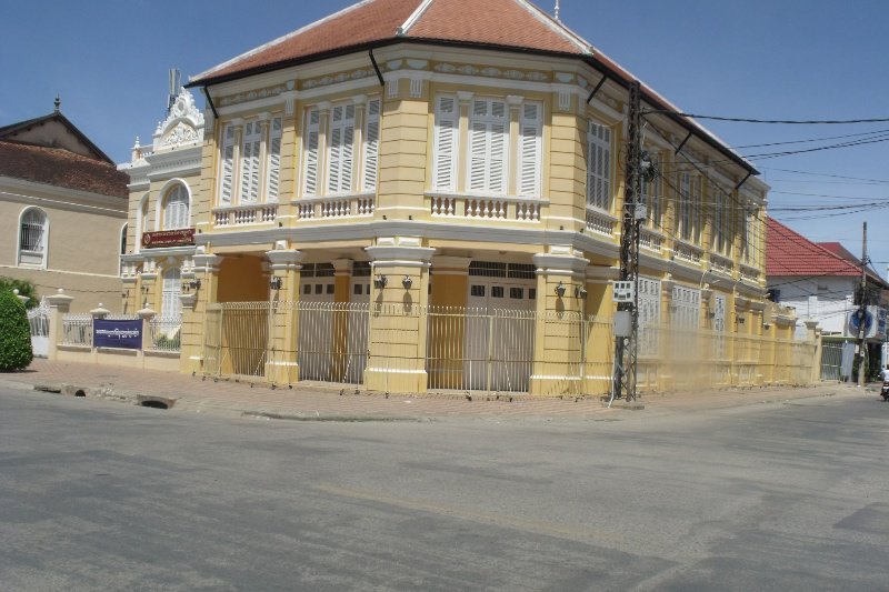 A restored French colonial building