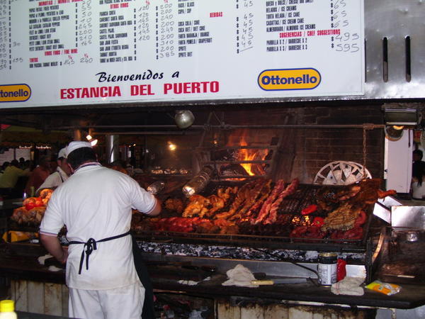 Meat feast at Montevideo's port market