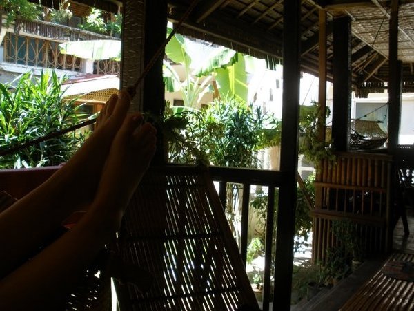 The front porch of our bungalow