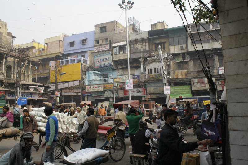 Straßenszene in Old Delhi