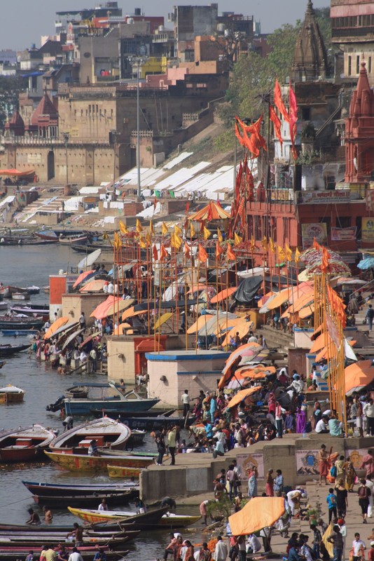 Varanasi - Ausblick aus unserem Guesthouse