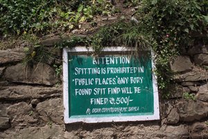 Schild in Shimla