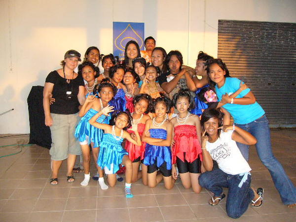 Part of the group from the orphanage...