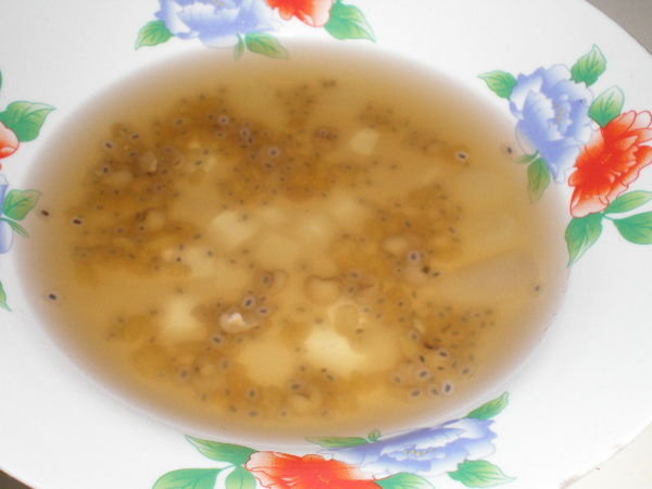Frog eyeball soup....