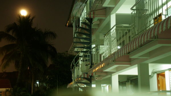Night Shot of the hotel...our second accommodations