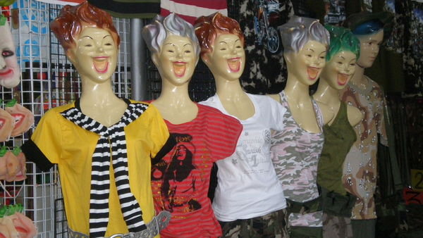 Mannequins in the market!
