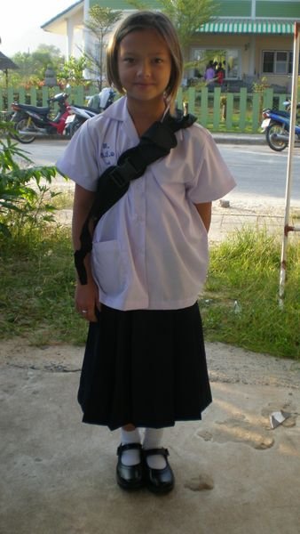 Malie's school uniform