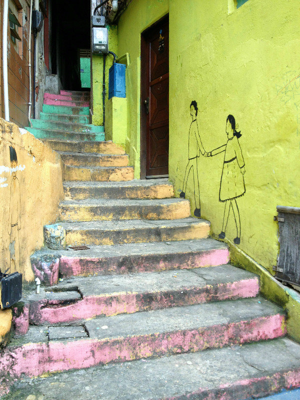 Colourful Steps in the Favelas
