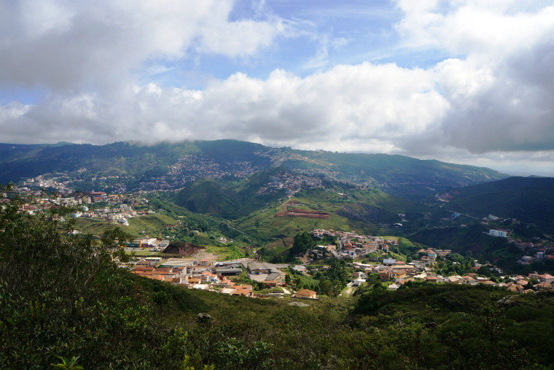 View from above Ouro Preto