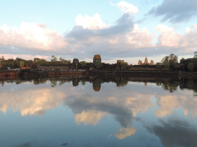 Abendstimmung über Angkor Wat