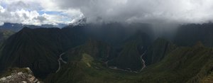 Machu Picchu surrounded by Urubamba River