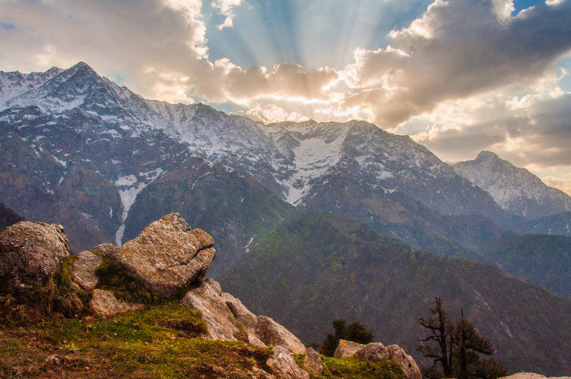 Triund - a sun that rose mighty