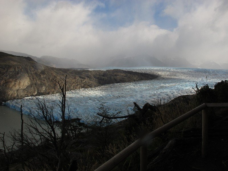 The front of grey glacier
