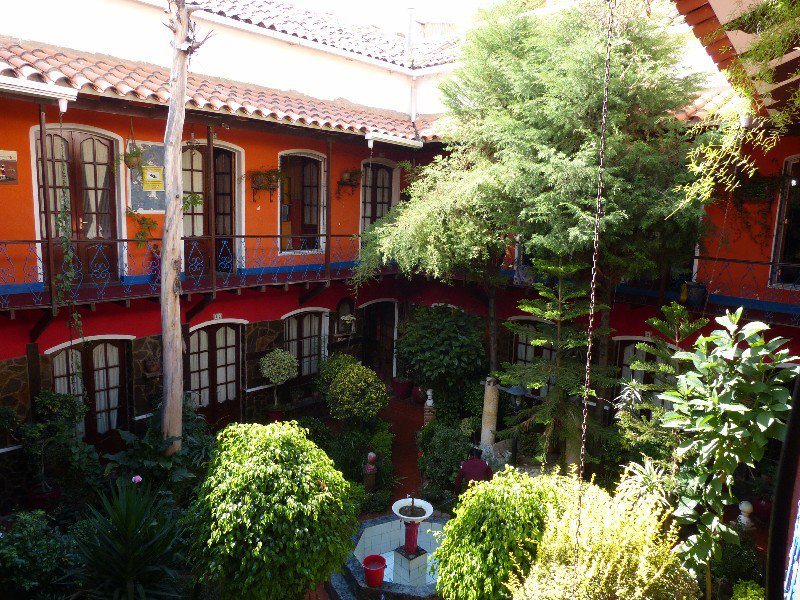The courtyard in our hotel for the first 2 nights
