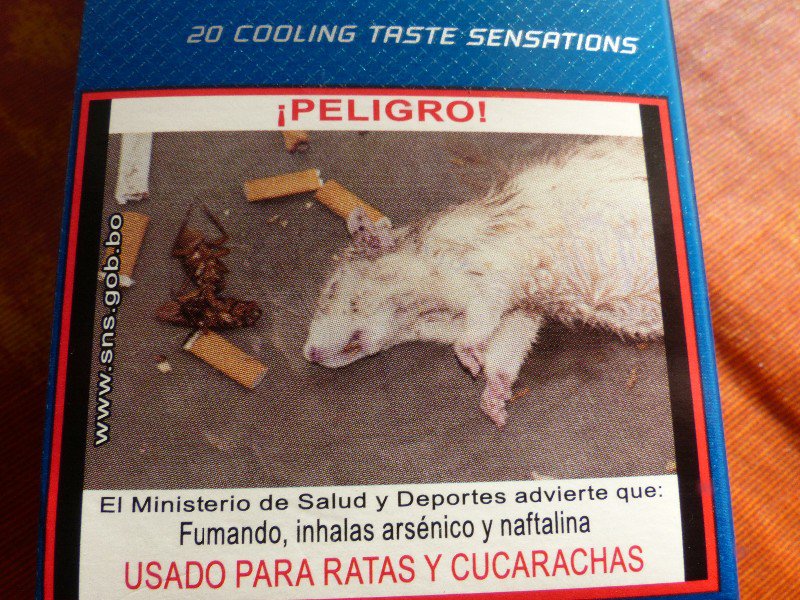 Even the rats smoke here