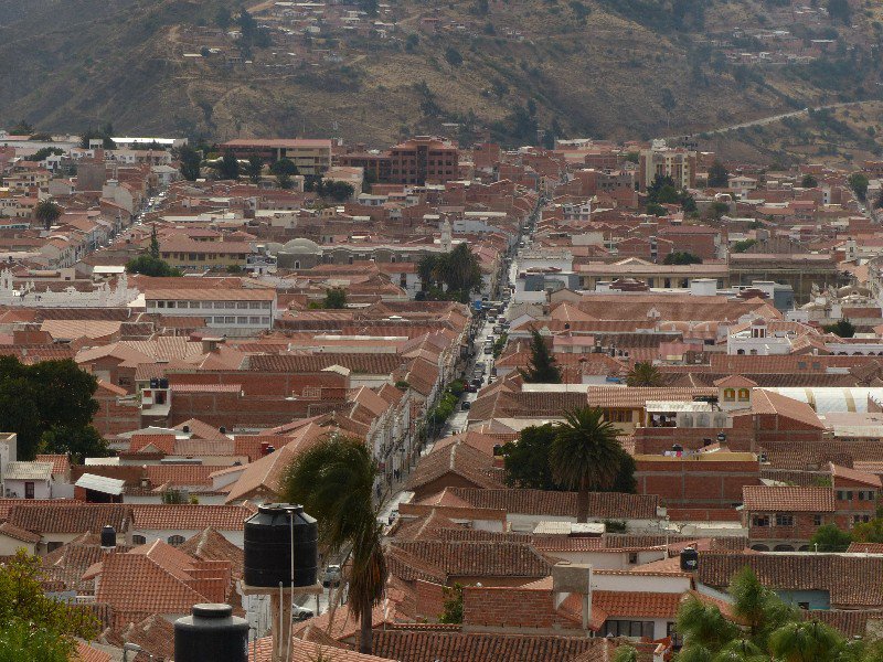 View over Sucre from Recoletta