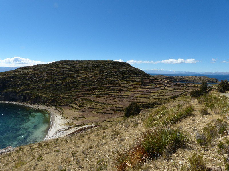 View over one of the many bays in Isla de Sol