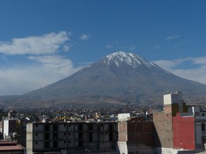 View to Volcan Misti over Arequipa