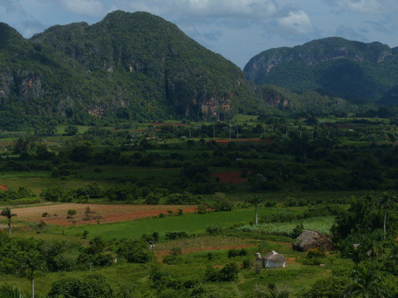 View over Vinales farming area