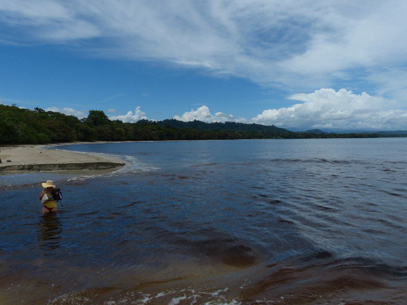 River crossing in Cahuita National Park