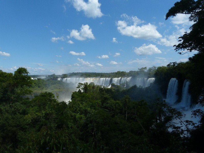 View across the main spread of the falls